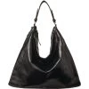 Discount 👏 Jimmy Choo Suede Ana Hobo Shoulder Bag BLACK/SILVER Shoulder Bags ⭐