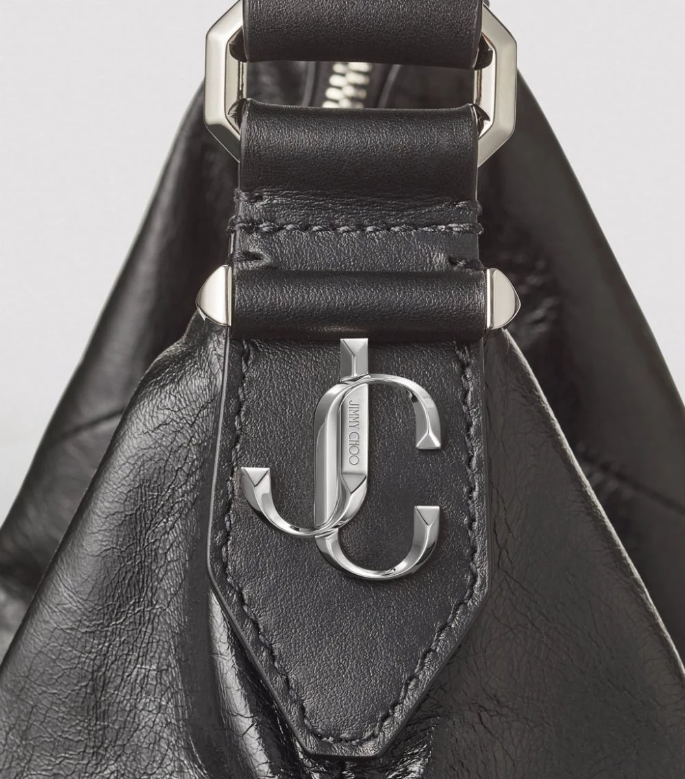 Discount π Jimmy Choo Suede Ana Hobo Shoulder Bag BLACK/SILVER Shoulder Bags β 4 Discount π Jimmy Choo Suede Ana Hobo Shoulder Bag BLACK/SILVER Shoulder Bags β - Image 4