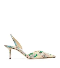 Top 10 😍 Jimmy Choo Thandi 65 Leather Pumps SUNRISE MIX Slingback 👠 Heels 🌟