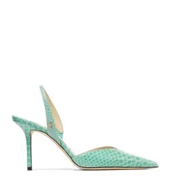 Best Sale π Jimmy Choo Thandi 85 Leather Pumps MIAMI MINT Slingback π Heels π