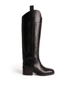 Buy π Jimmy Choo Tonya Vachetta Leather Knee-High Boots 70 BLACK Knee High Boots π₯