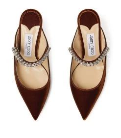 Buy ❤️ Jimmy Choo Velvet Bing Mules 65 TAN Heeled Mules 🎉 -Jimmy Choo Sales jimmy choo velvet bing mules 65 17292548 35347188 1000