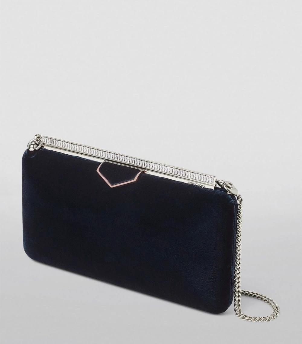Best Pirce π₯ Jimmy Choo Velvet Ellipse Clutch Bag NAVY Clutch Bags π€© 3 Best Pirce π₯ Jimmy Choo Velvet Ellipse Clutch Bag NAVY Clutch Bags π€© - Image 3