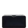 Best Pirce 🔥 Jimmy Choo Velvet Ellipse Clutch Bag NAVY Clutch Bags 🤩