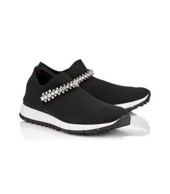 Best Sale 🔔 Jimmy Choo Verona Sneakers BLACK/CRYSTAL Slip-On Sneakers 🧨 -Jimmy Choo Sales jimmy choo verona sneakers 14857661 33359245 1000