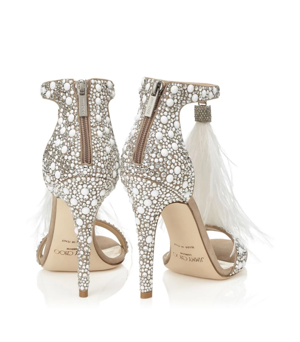 Coupon π₯ Jimmy Choo Viola 110 Crystal Sandals WHITE/CRYSTAL MIX Heel Sandals π€© 2 Coupon π₯ Jimmy Choo Viola 110 Crystal Sandals WHITE/CRYSTAL MIX Heel Sandals π€© - Image 2