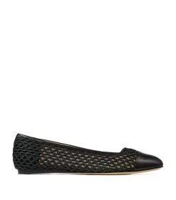 New ❤️ Jimmy Choo Watson Leather Ballet Flats BLACK/BLACK 😍