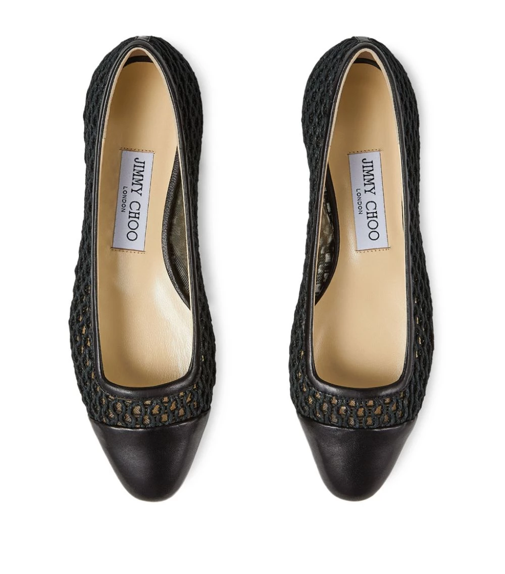 New β€οΈ Jimmy Choo Watson Leather Ballet Flats BLACK/BLACK π 2 New β€οΈ Jimmy Choo Watson Leather Ballet Flats BLACK/BLACK π - Image 2