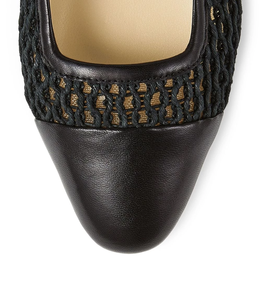 New β€οΈ Jimmy Choo Watson Leather Ballet Flats BLACK/BLACK π 4 New β€οΈ Jimmy Choo Watson Leather Ballet Flats BLACK/BLACK π - Image 4