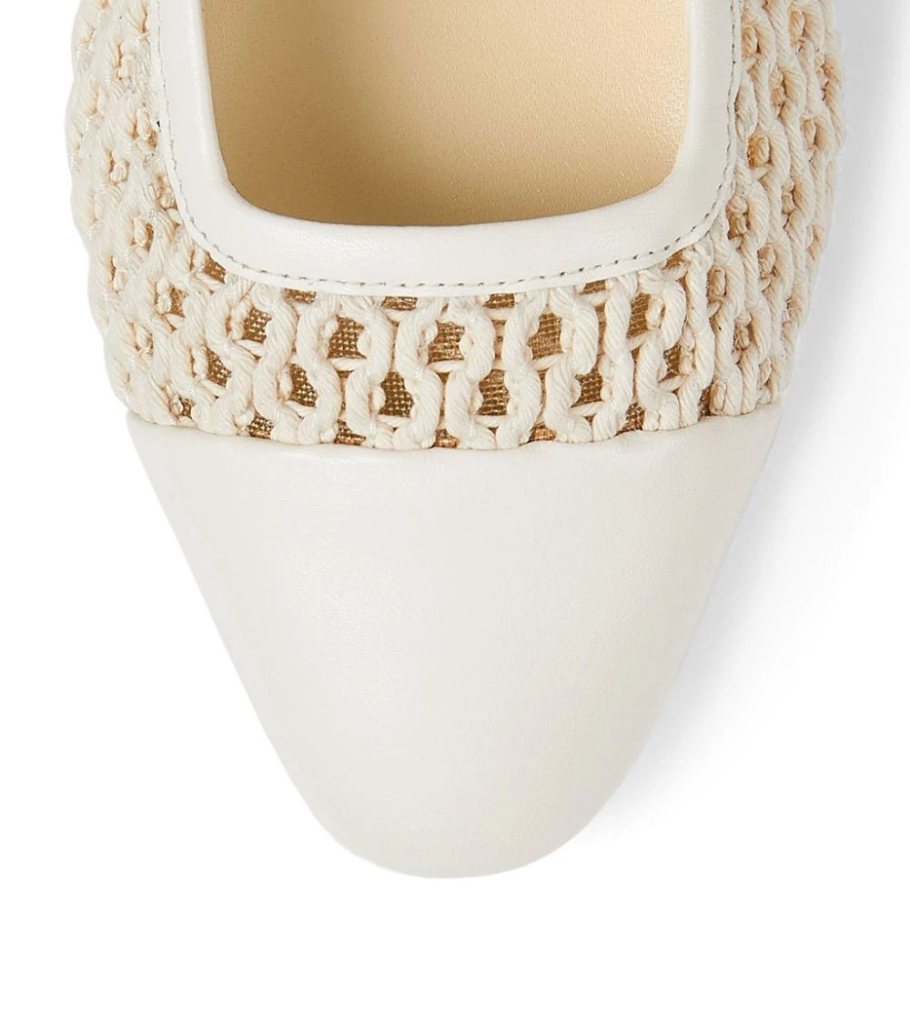 Promo 𧨠Jimmy Choo Watson Leather Ballet Flats ECRU/ECRU π₯ 4 Promo 𧨠Jimmy Choo Watson Leather Ballet Flats ECRU/ECRU π₯ - Image 4