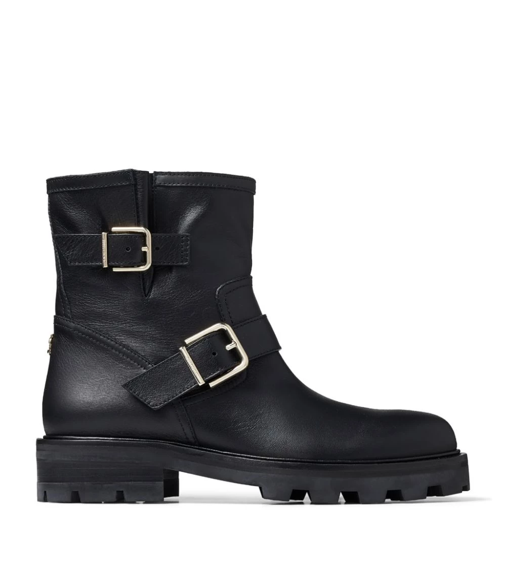 Flash Sale π Jimmy Choo Youth II Leather Biker Boots BLACK Ankle Boots β¨ 1 Flash Sale π Jimmy Choo Youth II Leather Biker Boots BLACK Ankle Boots β¨