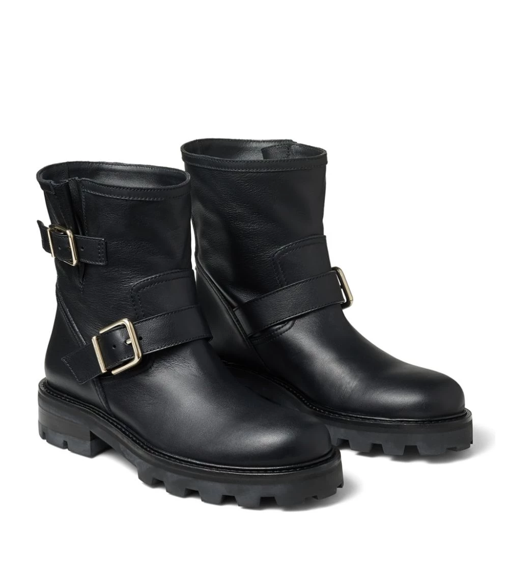 Flash Sale π Jimmy Choo Youth II Leather Biker Boots BLACK Ankle Boots β¨ 4 Flash Sale π Jimmy Choo Youth II Leather Biker Boots BLACK Ankle Boots β¨ - Image 4