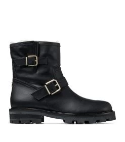 Deals ⭐ Jimmy Choo YOUTH II BLACK/NATURAL Ankle Boots 😀