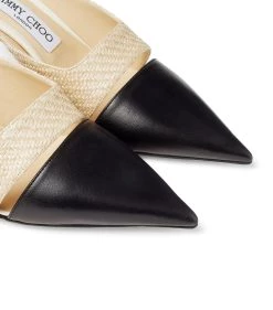 Hot Sale 🧨 Jimmy Choo Zalea 65 Leather Mules BLACK/NATURAL/LATTE Heeled Mules 👍 -Jimmy Choo Sales jimmy choo zalea 65 leather mules 17702107 37496891 1000