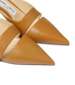 Brand new ⌛ Jimmy Choo Zalea 65 Leather Mules CAMEL Heeled Mules 🎉 -Jimmy Choo Sales jimmy choo zalea 65 leather mules 17702119 37497712 1000