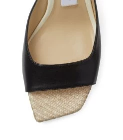 New 🔥 Jimmy Choo Zania 65 Leather Mules BLACK/NATURAL/LATTE Heeled Mules 💯 -Jimmy Choo Sales jimmy choo zania 65 leather mules 17702098 37497698 1000