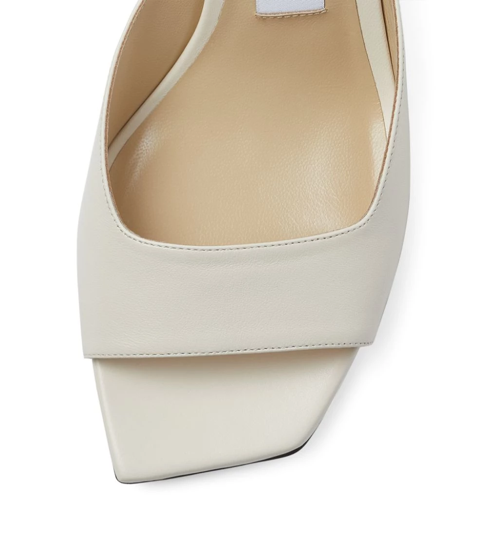 Best deal βοΈ Jimmy Choo Zania 65 Leather Mules LATTE Heeled Mules π 4 Best deal βοΈ Jimmy Choo Zania 65 Leather Mules LATTE Heeled Mules π - Image 4